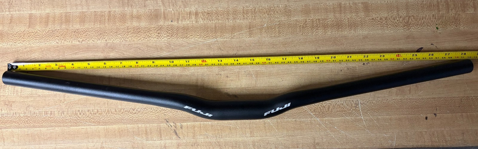 Fuji Aluminum MTB Riser Bar 765 x 31.8 mm 9 degree Sweep 25 mm Rise FB1