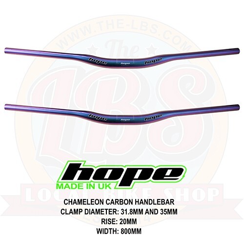 Hope Limited Chameleon Carbon Handlebar 800mm Width 20mm Rise 31.8/35mm Bar New