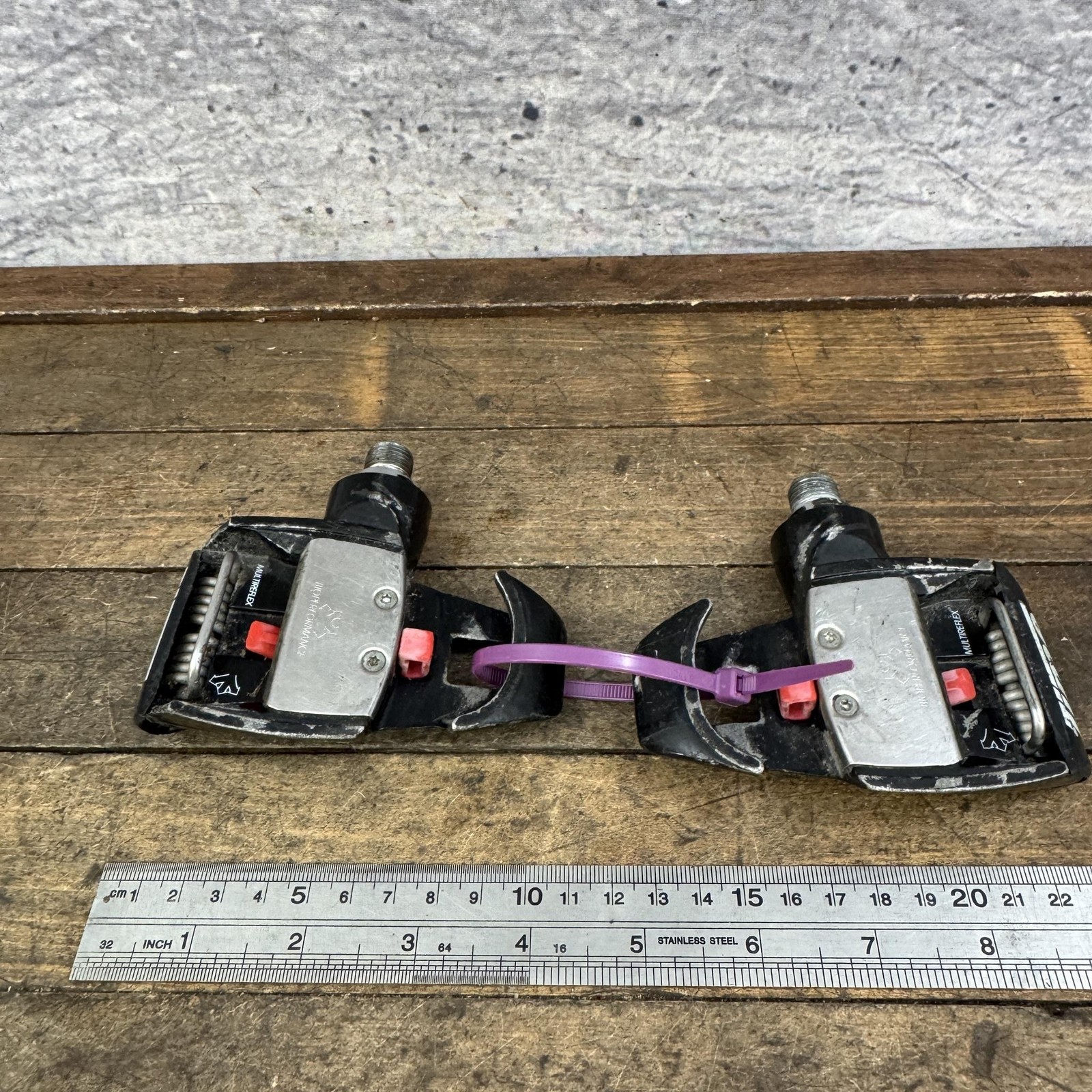 Vintage TIME Sport Bioperformance Clipless Road Bike Pedals 9/16 Black Pair