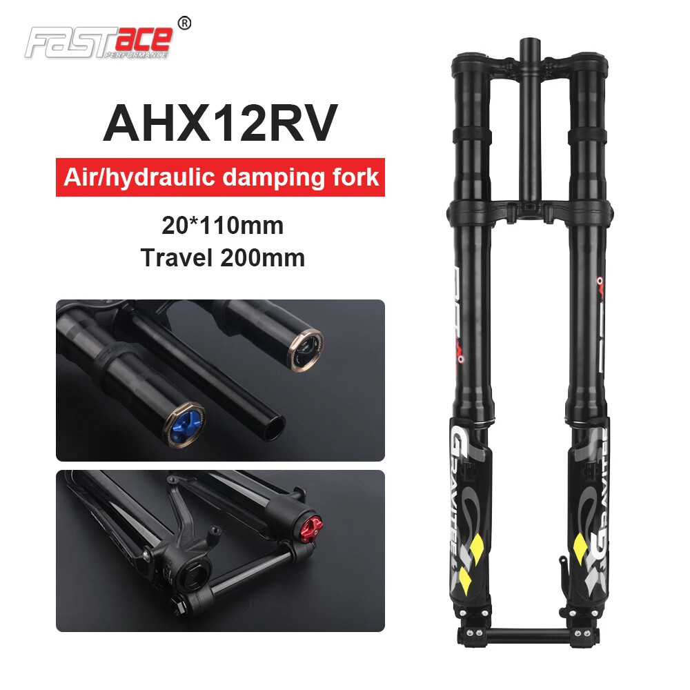 26er 27.5er 29er MTB Inverted Air Suspension Fork 265*450/550-lb Shock Absorber