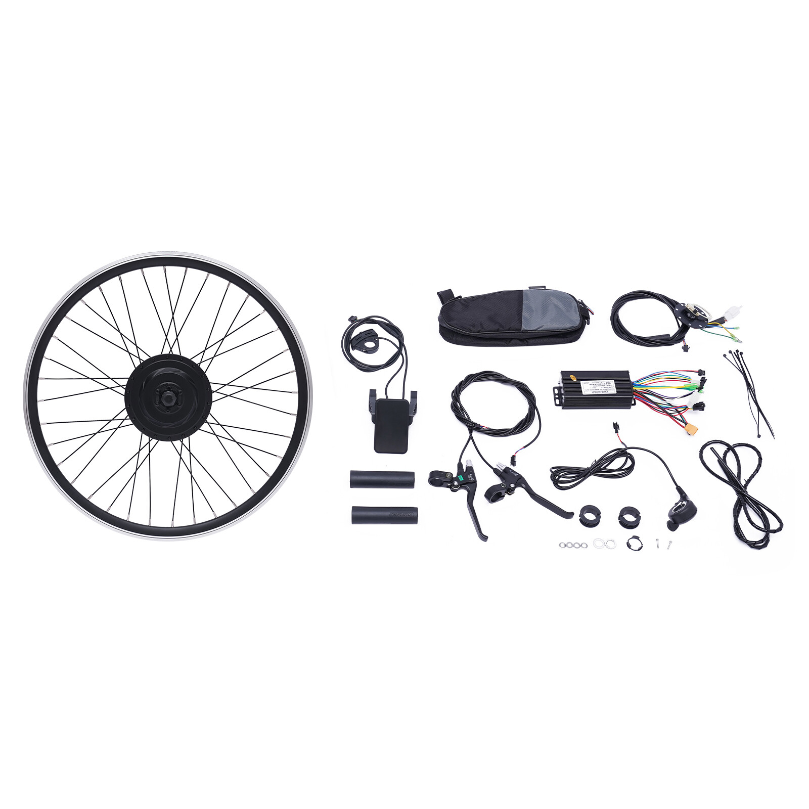 24in Electric Bicycle Front/Rear Wheel Kit 36V 500W Conversion E Bike Motor Hub