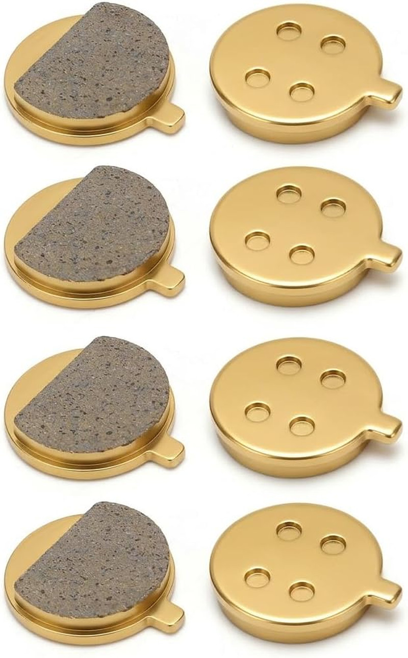 4 Premium Disc Brake Pads – 4 Pairs Full Metal Brake Pads for Electric Scooters,