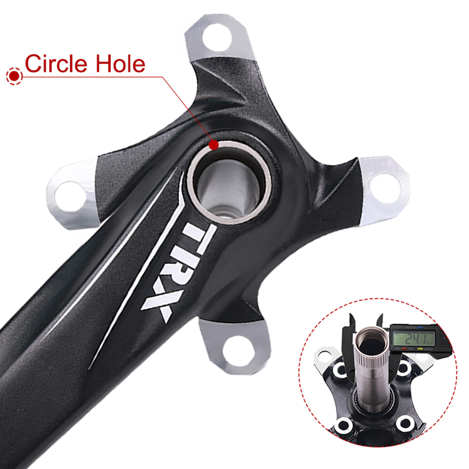 Crankset Crank Arm 170mm Mountain Bike 64/104BCD Chainset + Bottom Bracket MTB