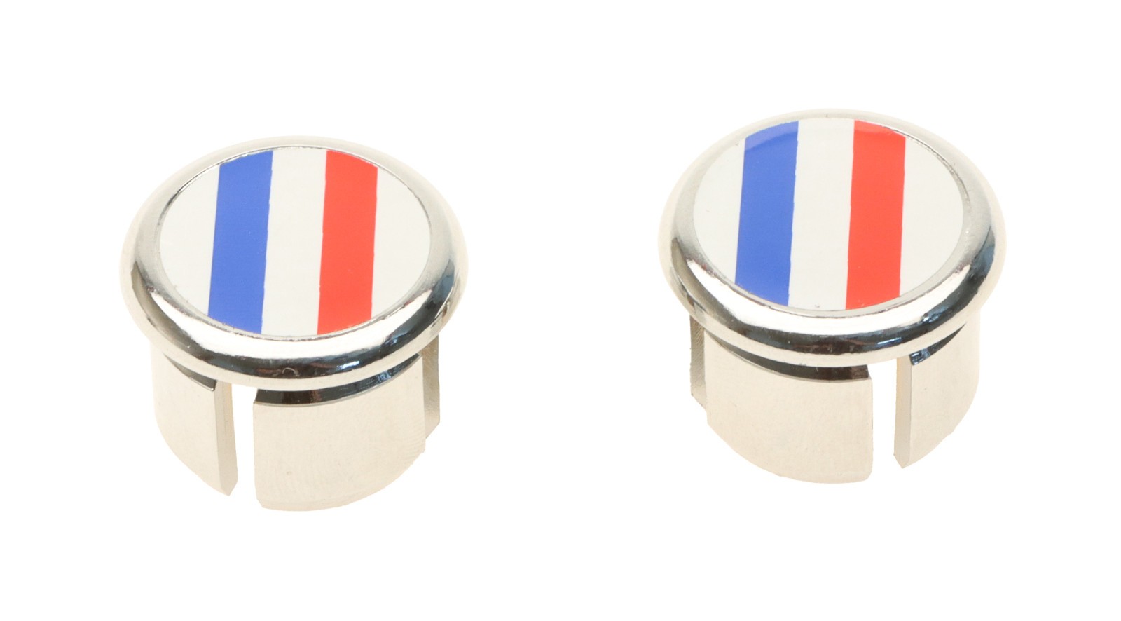 CicloLinea French Flag Handlebar End Plugs PAIR 80’s Original Vintage NEW NOS