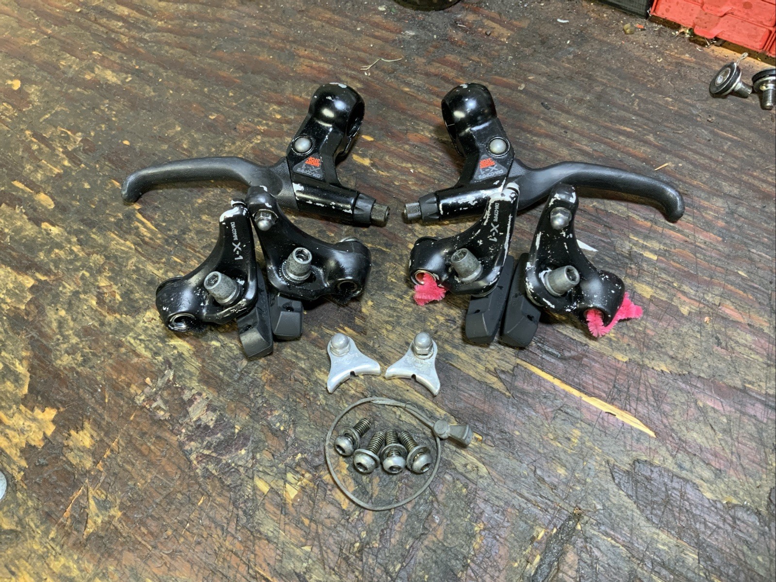 Dia Compe X-1 Cantilever Brake Set-1989 Retro MTB Japan Levers Included!