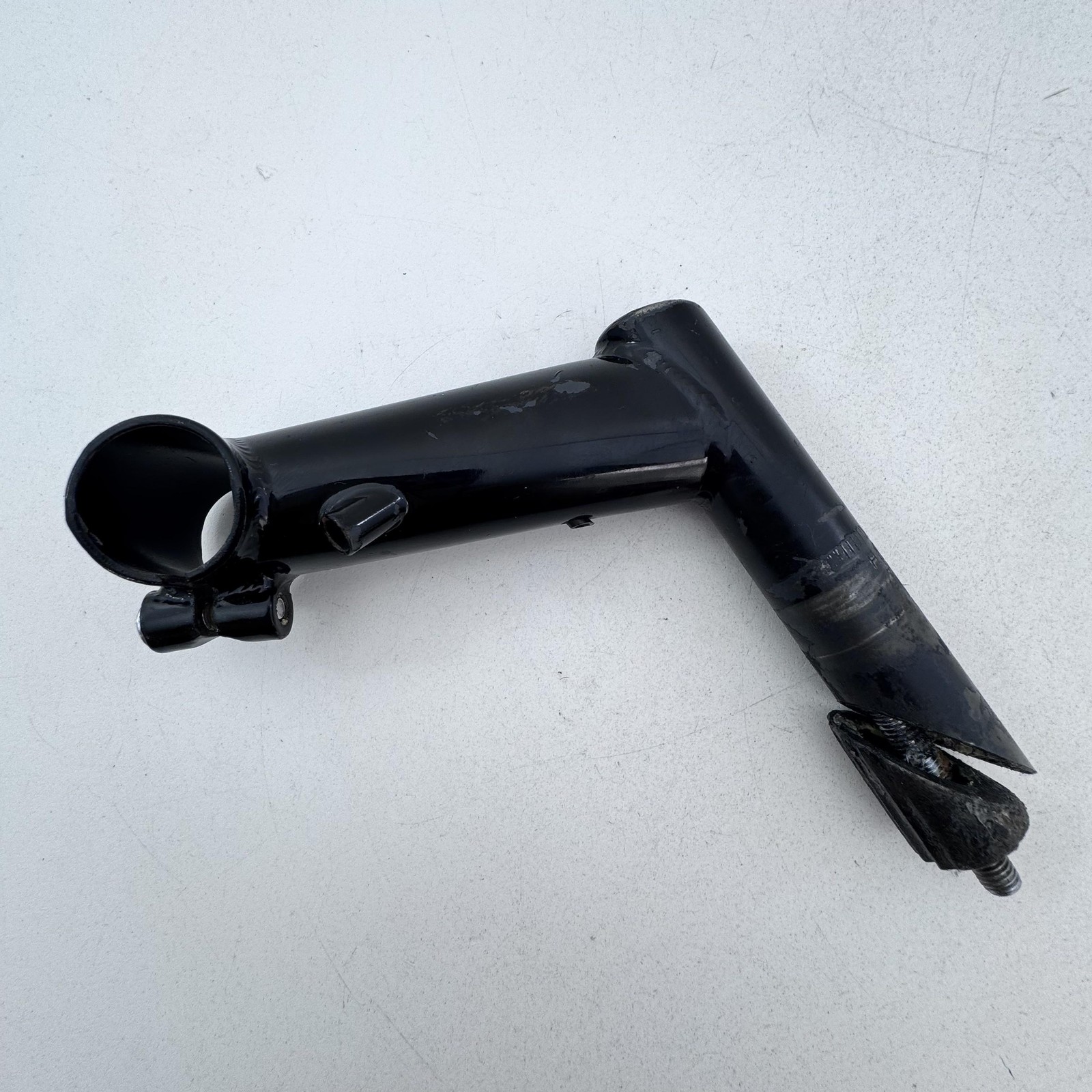 Vintage Black Quill Bike Handlebar Stem 25.4mm Clamp Adjustable 1989 89 A60