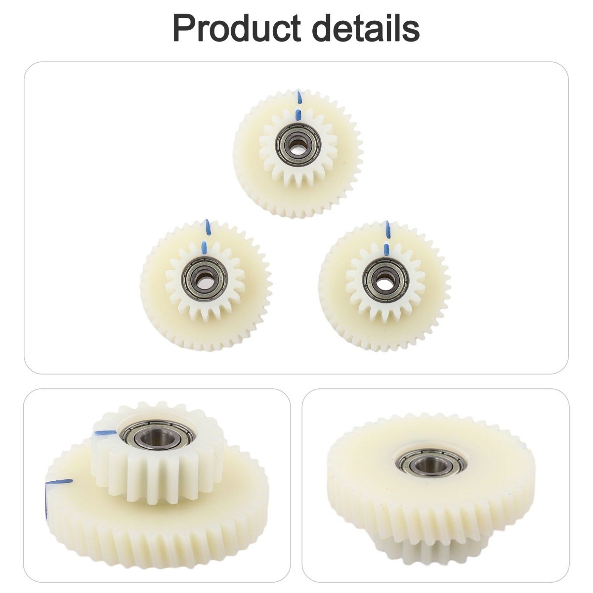 3x Gear Set For AKM 95RX Motor Nylon For Replacement 40T 18T Teeth Ebike-Part
