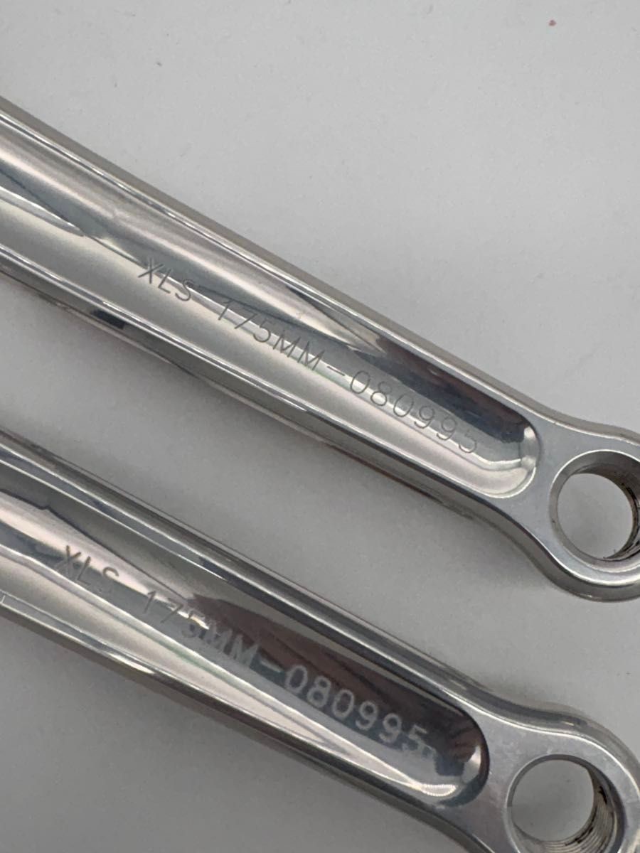 TNT Performance Products Billet Crank Arm Set 175mm Silver Retro Vintage BMX MTB