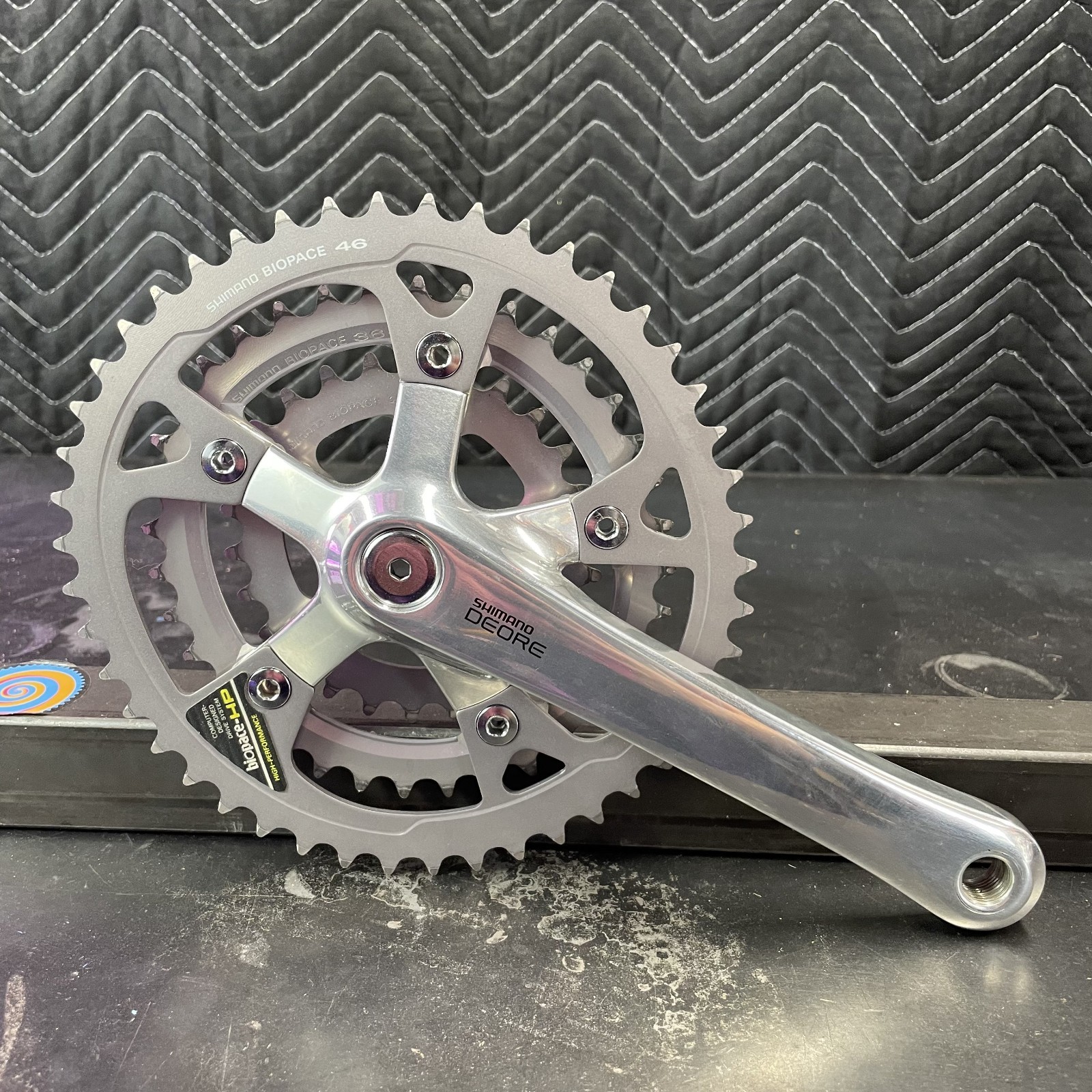 Vintage Shimano Deore MT60 Triple Crankset – 46/36/26 – 175mm – VGC
