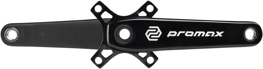 Promax HF-2 BMX Crankset 172.5mm 24mm Spindle Hollow-forged Aluminum Black