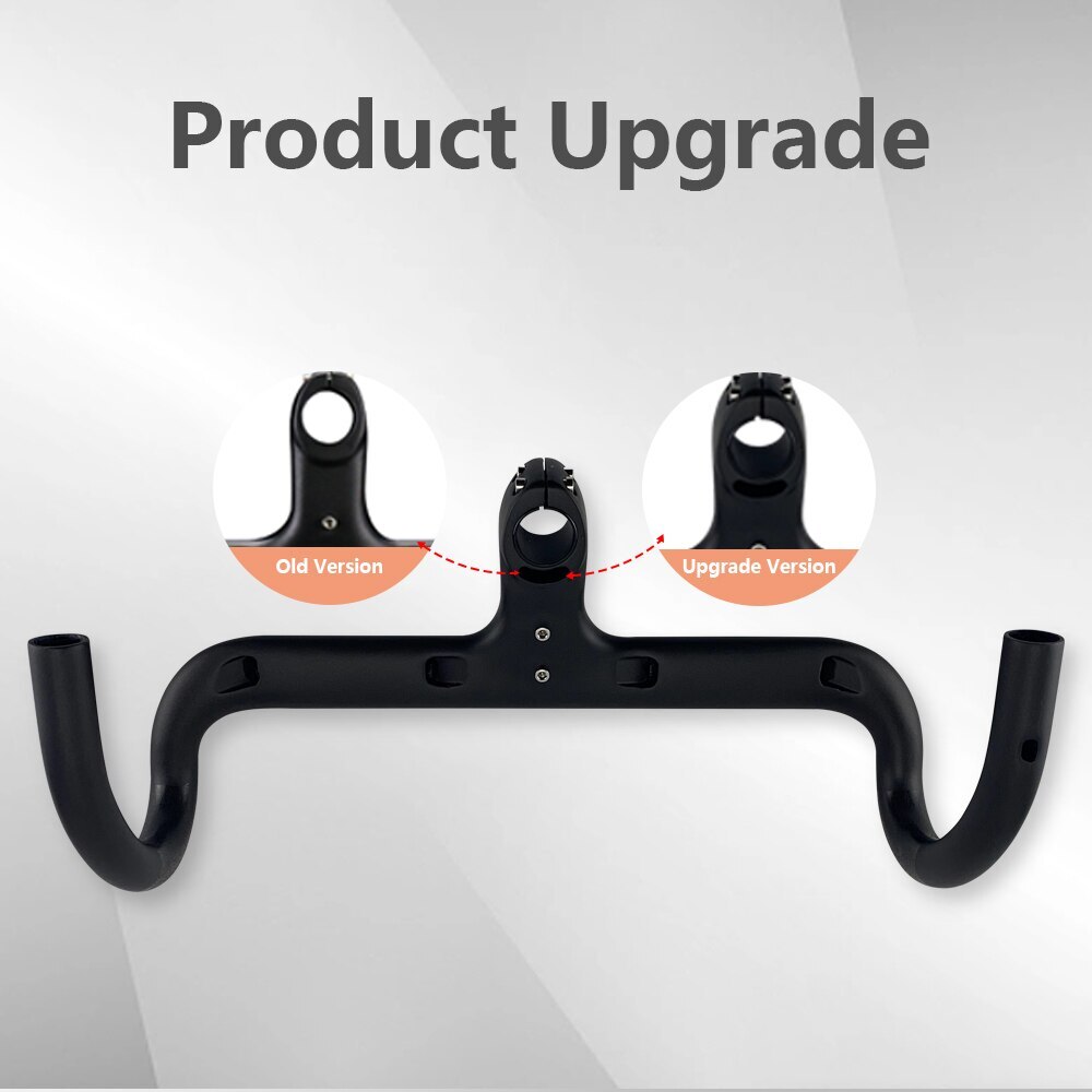 400/420/480mm Carbon Fiber Road Bike Integrated Handlebar Bicycle Drop Bar