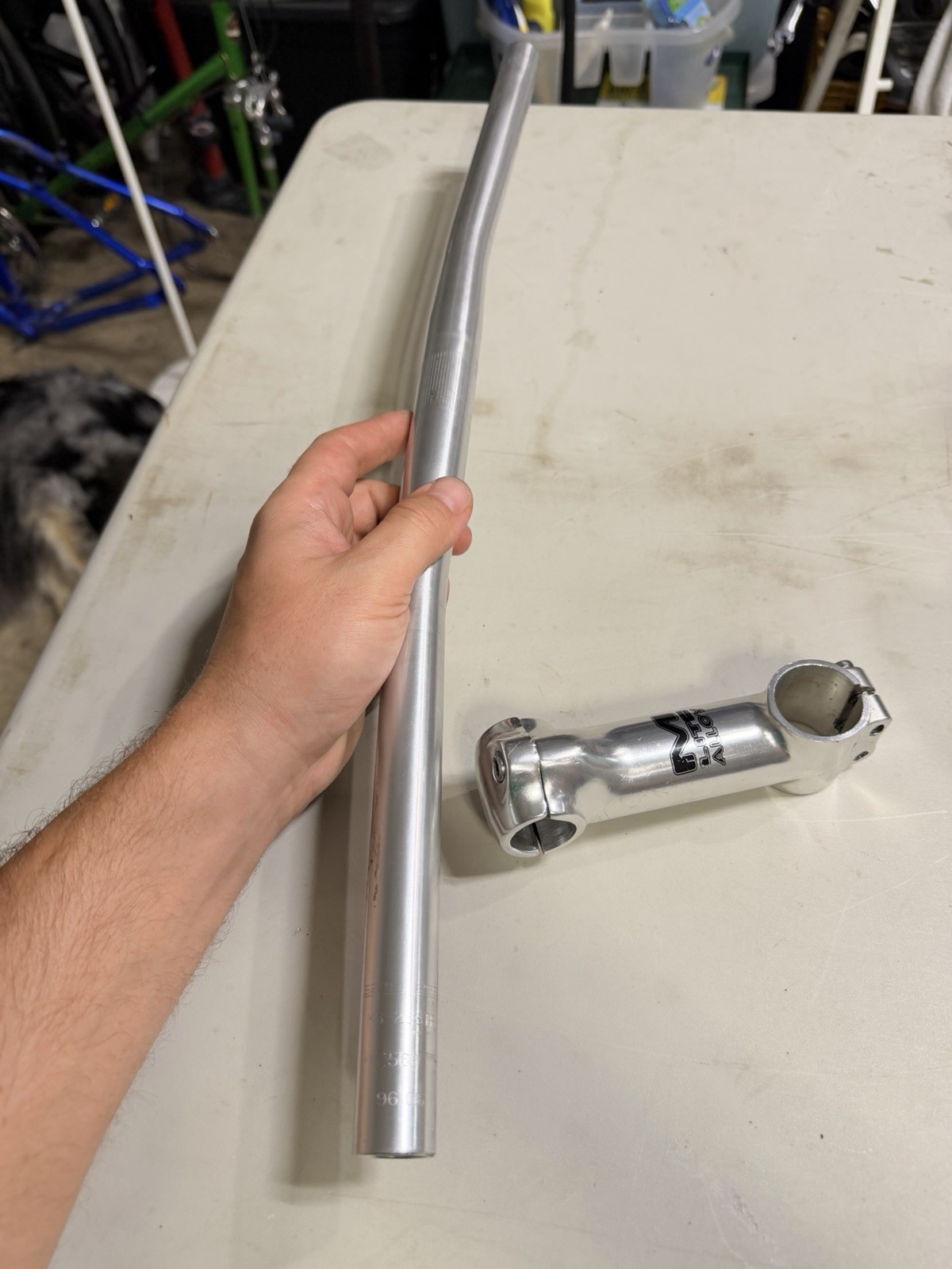 Marin Lite Vintage Aluminum Handlebar and Stem. In Used Condition