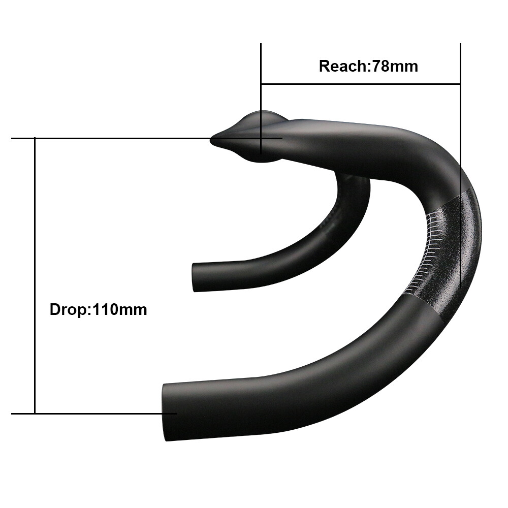 road carbon drop handlebar 31.8 inner routing racing bike bent bar USA stock