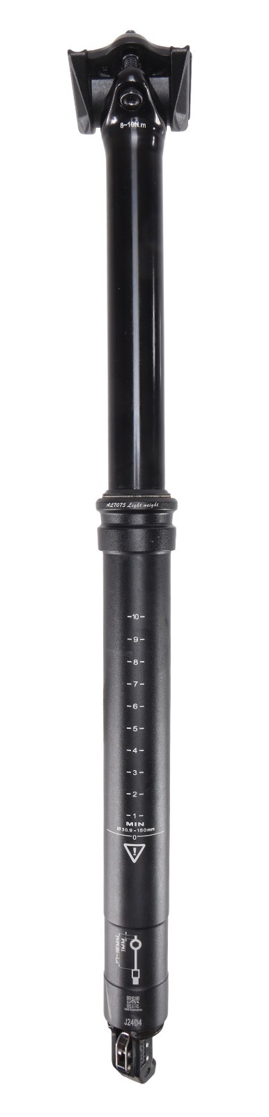 Unbranded Mountain Bike Dropper Seatpost BLACK 30.9 x 150mm XC Enduro MTB