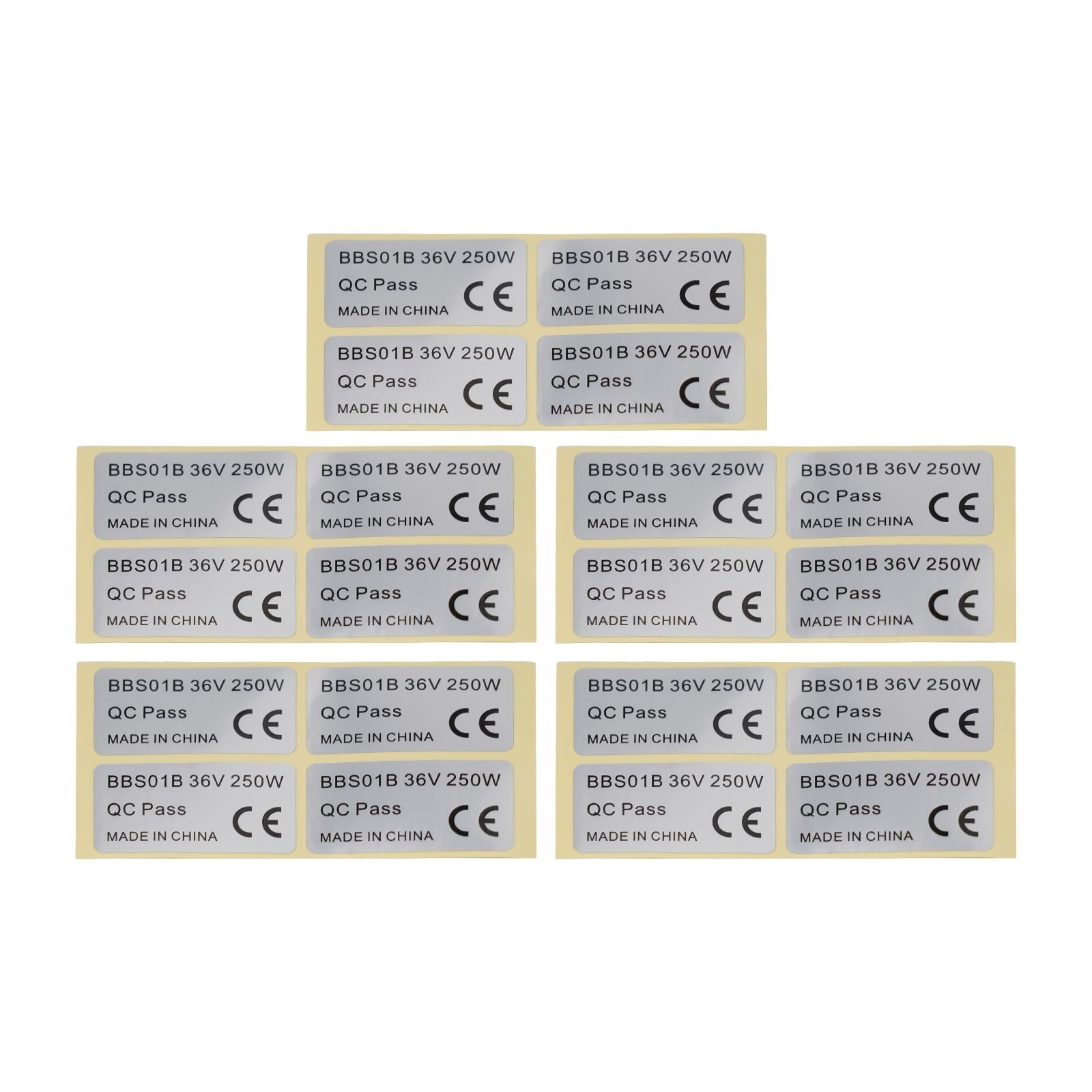 20* Sticker 36V 250W 45x23mm 48V 750W01/BBSHD E-Bike High Quality