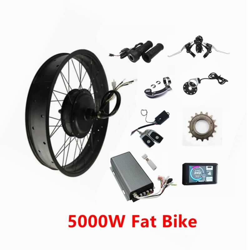 20/24/26inch*4.0 72V 5000W 170/190mm Dropout Hub Motor for E-bike Conversion Kit