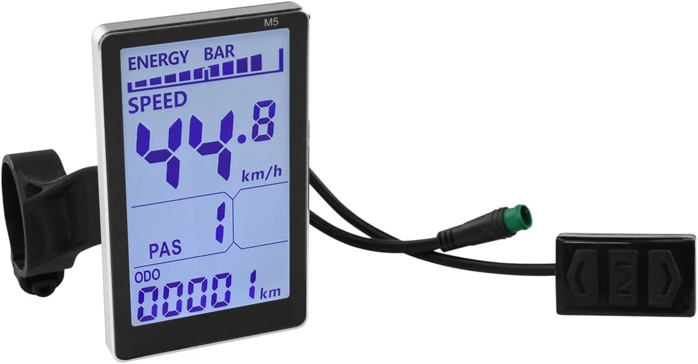 Electric Bike LCD Display, 5 Pin E Scooter M5 Panel Meter Screen with Waterpr…