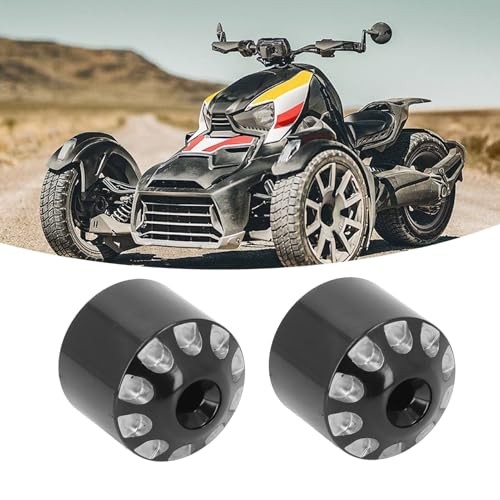 1 Pair of Motorcycle Handlebar End Weights,Solid Stainless Steel Bar Ends Plug