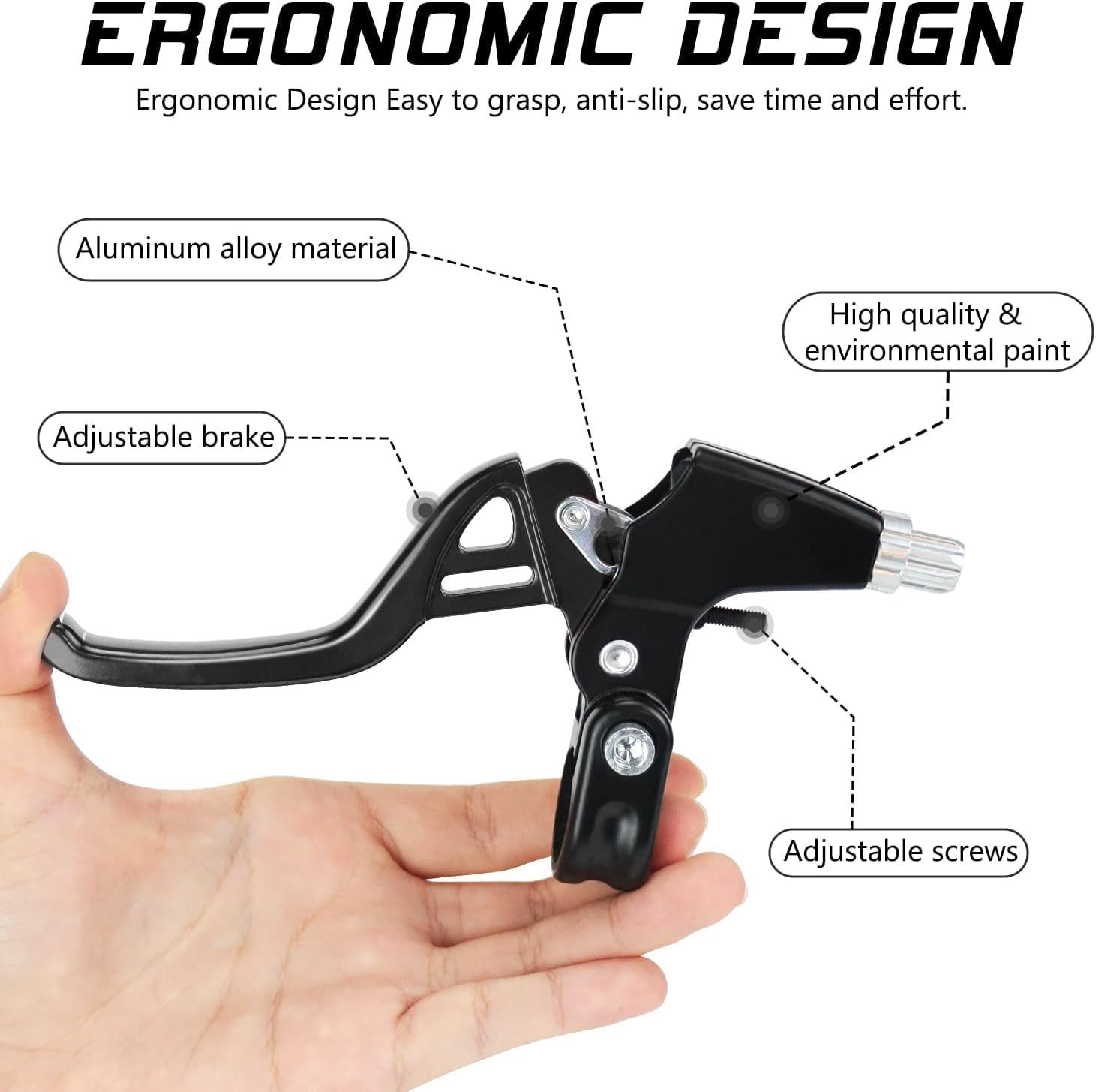 Bike Brake Set, Front & Rear C Caliper Brake Kit, Bike Brake Pads, C Shape Br…