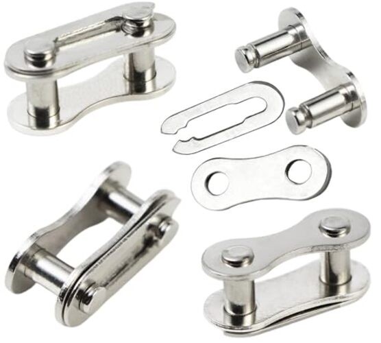 4 Pairs Bicycle Missing Link 1/6/7/8/9/10/11/12 Speed Single/1 Speed-silver