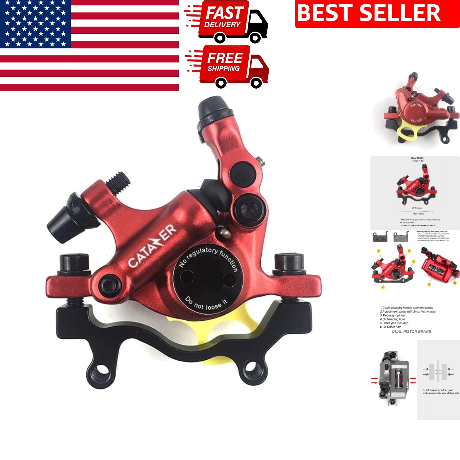 HB-100 Cable Actuated Hydraulic Disc Brake System