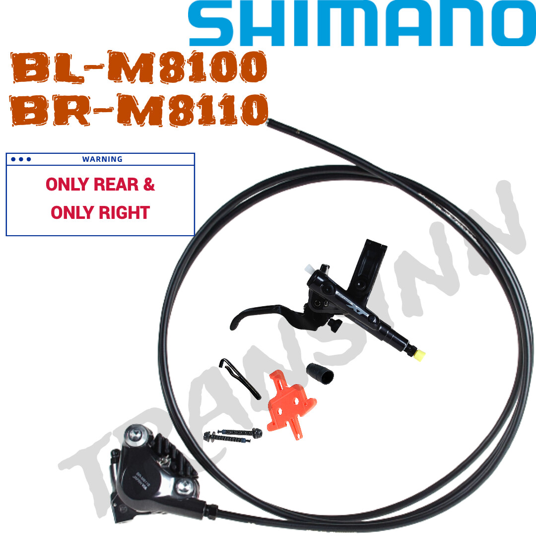 Shimano Deore XT BL-M8100+BR-M8110+1700mm hose (only rear&right) OEM NO BOX NEW