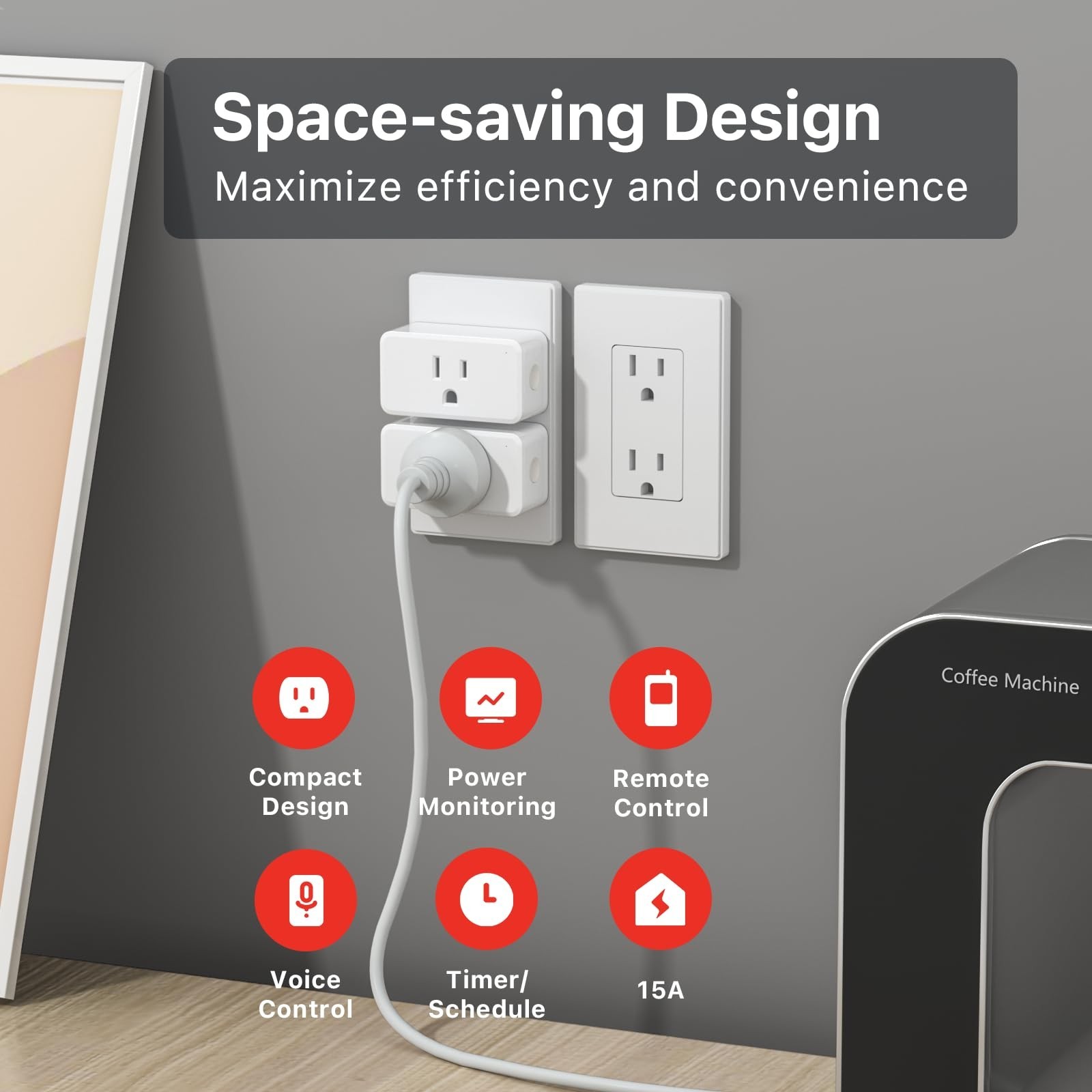 THIRDREALITY Smart Plug Gen3,Precise Real-time Power Monitoring,15A Outlet, E…