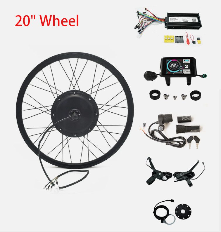 48-72V 45A 1500-2000W 20-29″ Rear wheel conversion kits with UKC1 Color Display
