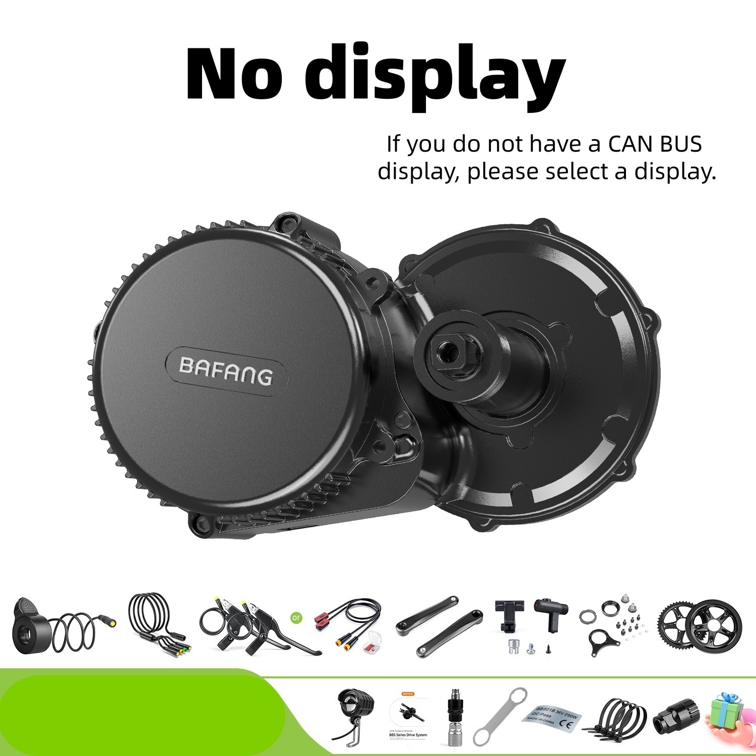 BAFANG 48V500W68-100mm Mid Drive Motor Conversion Kits BBS02B/HD Electric Bike