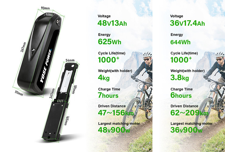 48V 36V 17.4AH Hailong Battery Electric Bike Battery 48V Ebike Lithium Battery