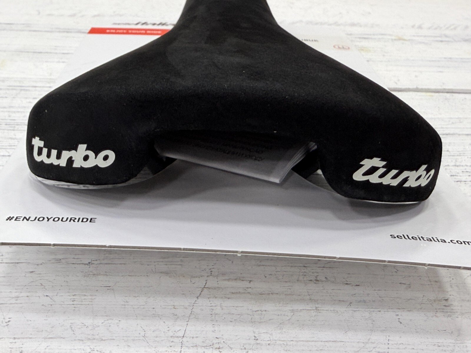 Selle Italia Turbo 1980 Nubuk Leather FeC Alloy Rail 146 x 275mm Saddle (Black)