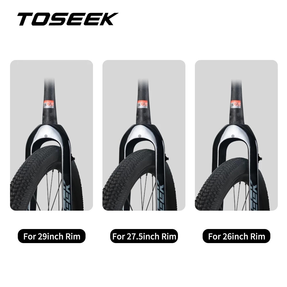 Carbon Fiber MTB Bike Rigid Fork Tapered Front Forks Bicycle Parts 26/27.5/29er