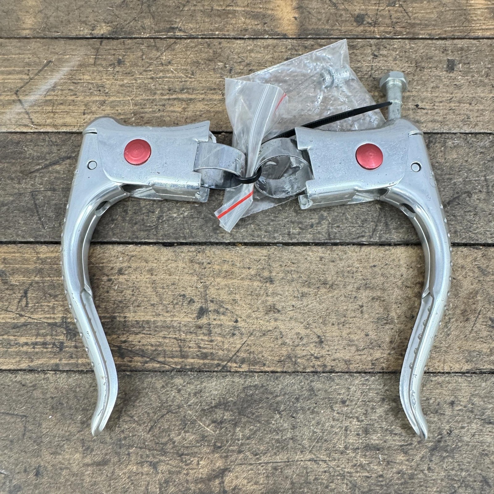 Vintage Shimano Dura-Ace Brake Levers 1st Gen Non-Aero Pair Drilled 4-Finger