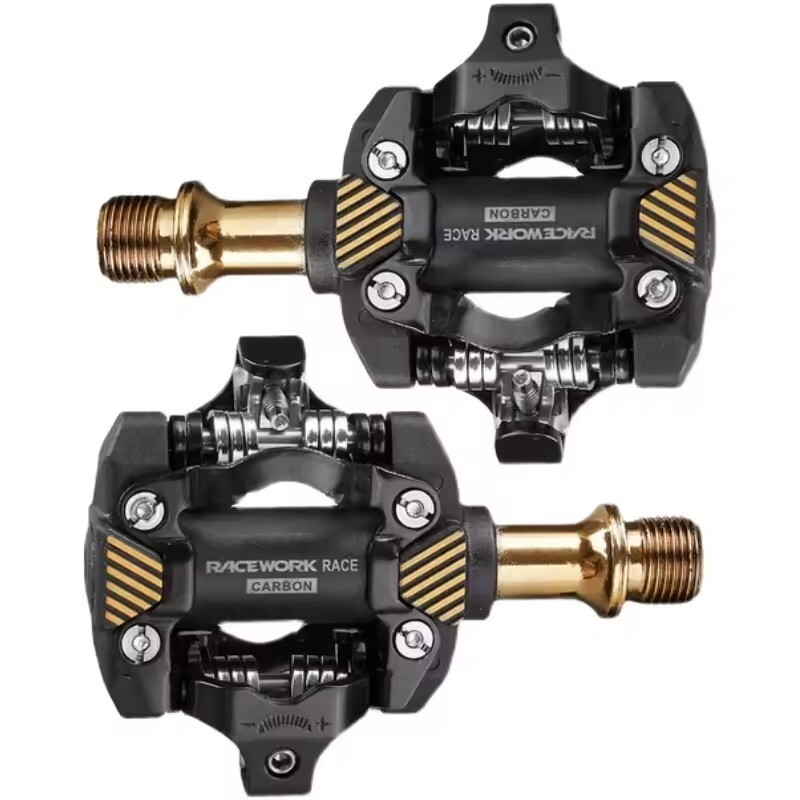 RACEWORK MTB Pedal Self-Locking SPD Pedals Mountain Bike Cleats Bearing Footrest