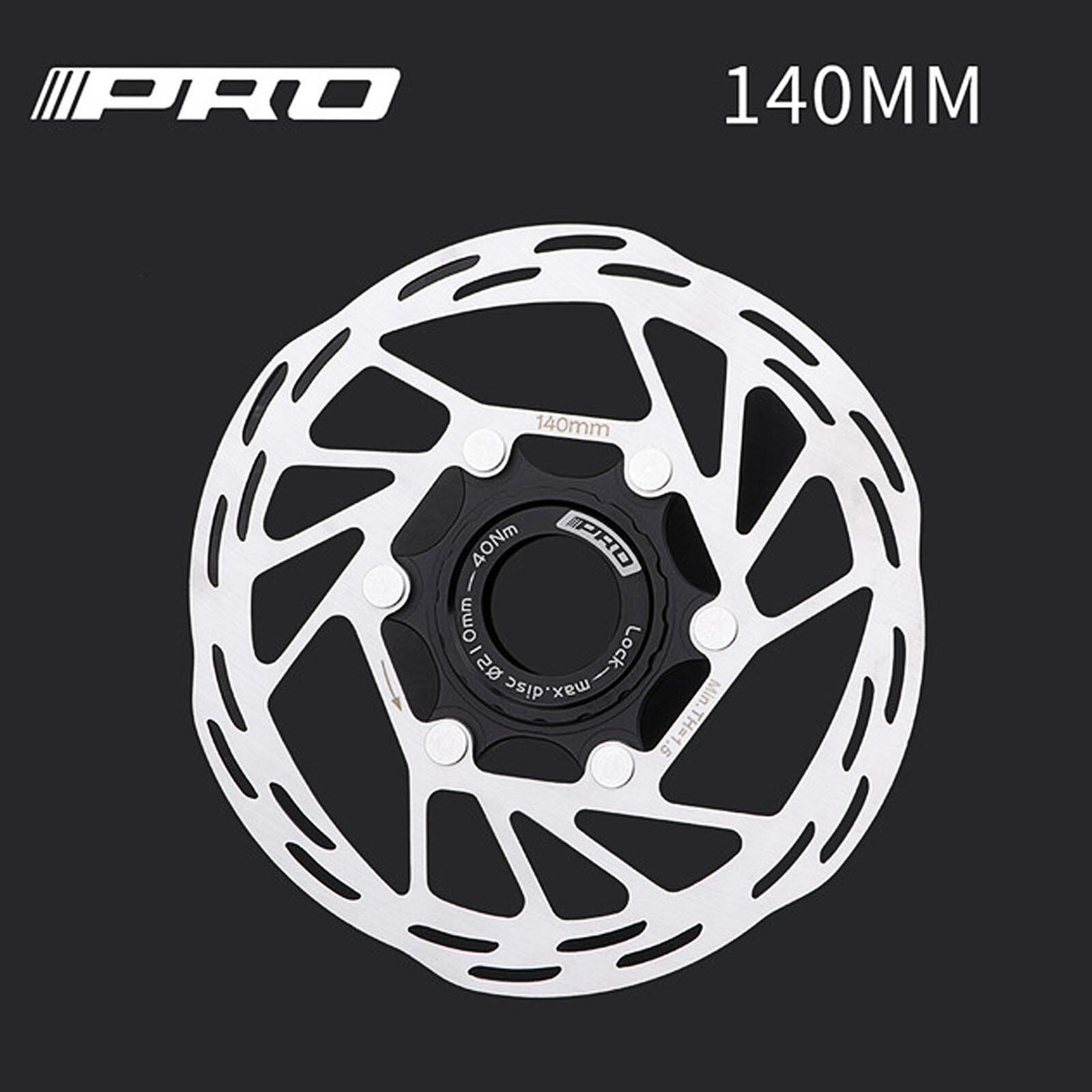 IIIPRO Bike Centerlock Rotor Road MTB Bicycle Disc Brake Rotor 140/160/180/203mm
