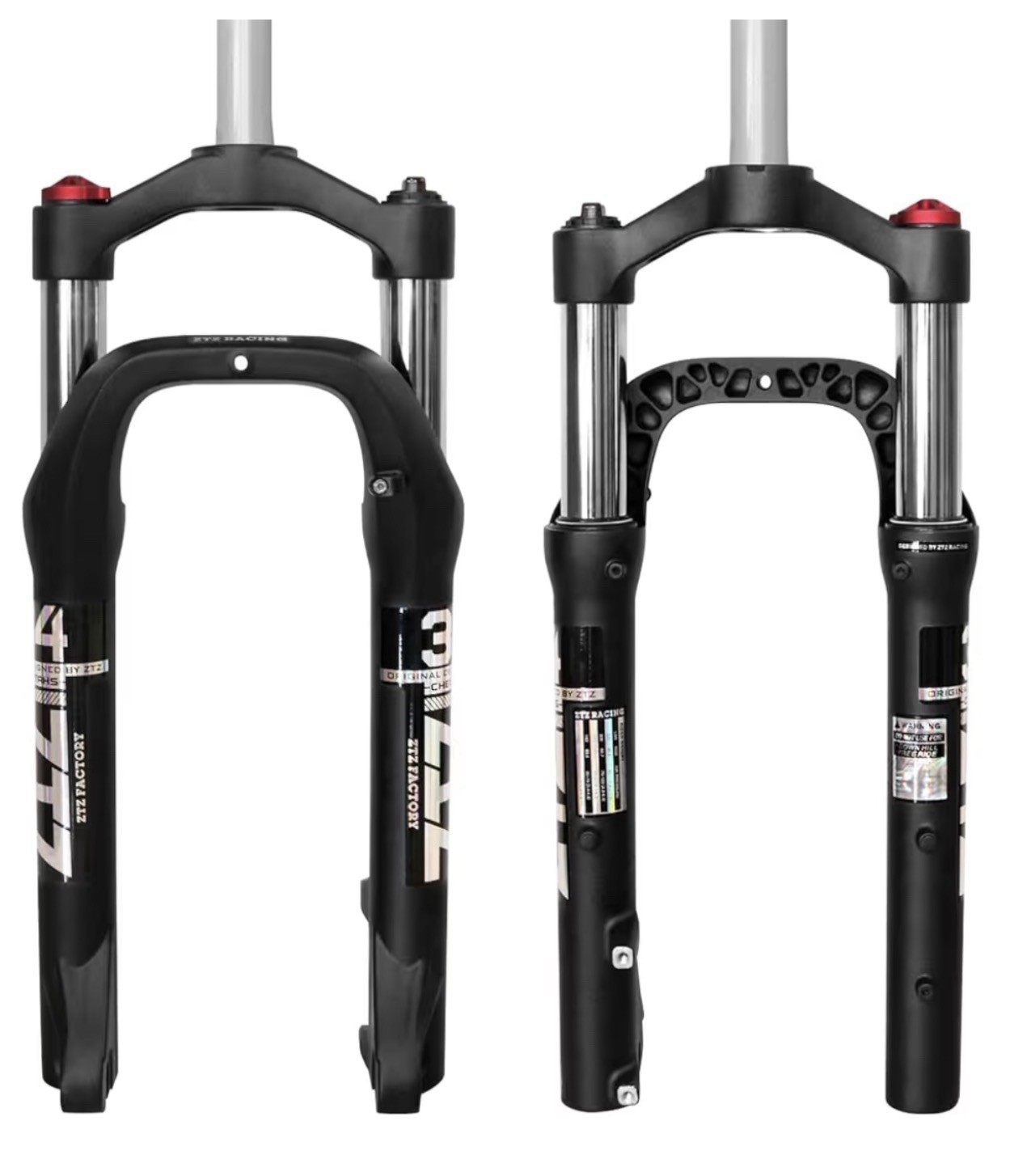 ZTZ 20/26 * 4.0 inch Fat Tire Oil Spring Suspension Fork, 135mm Spacing Hub