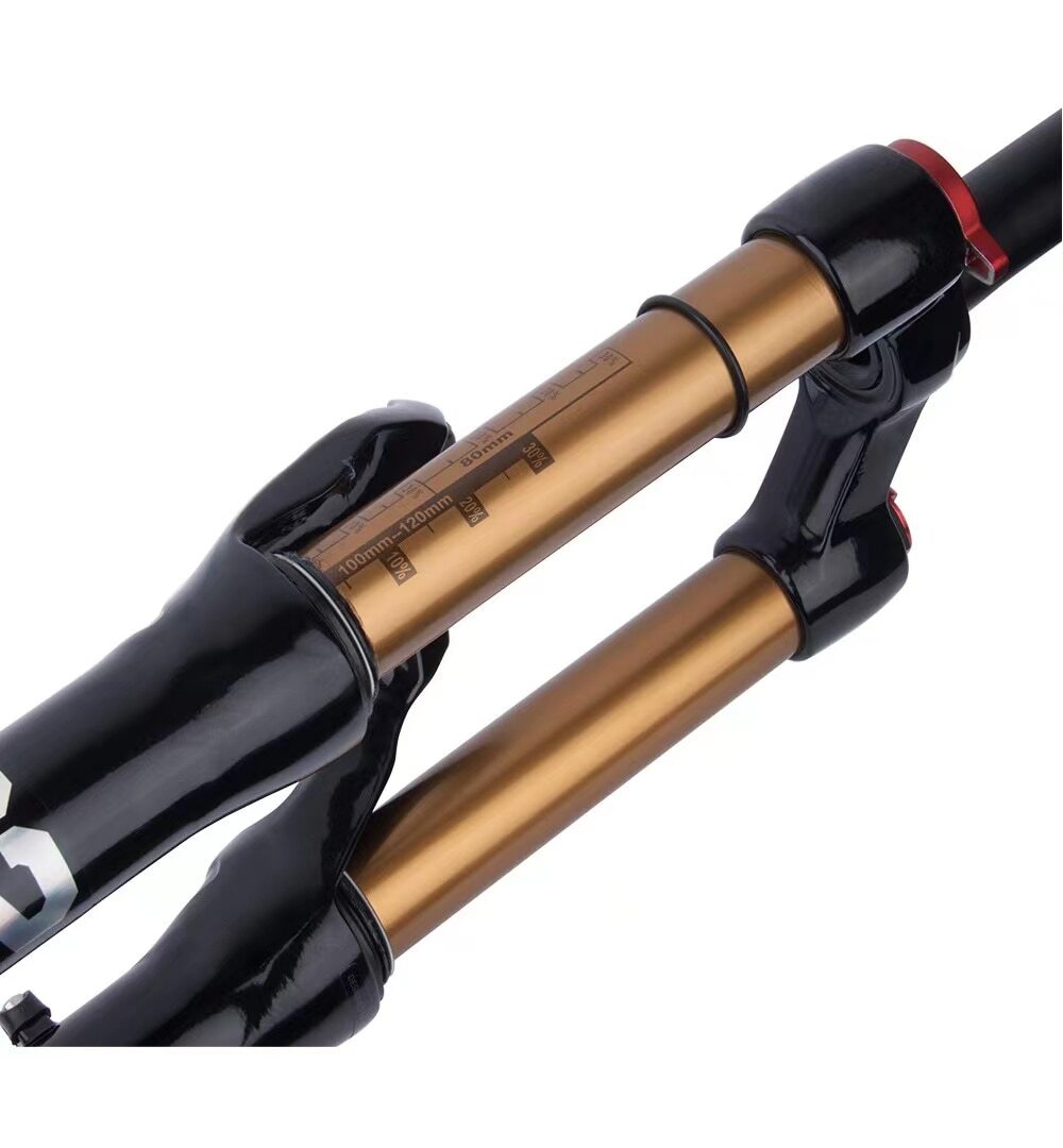 24″ Mountain Bike Air Fork Disc Brake Shock Absorber Quick Removal Front Fork