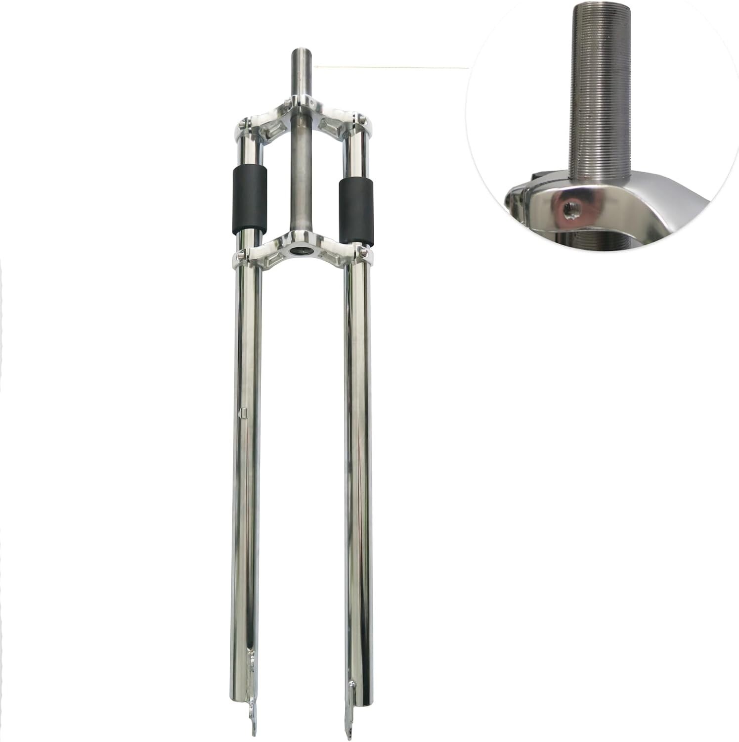 26 inch x 1″ Threaded Triple Tree Non-Suspension Bike Fork-Gas Motorized Bicycle