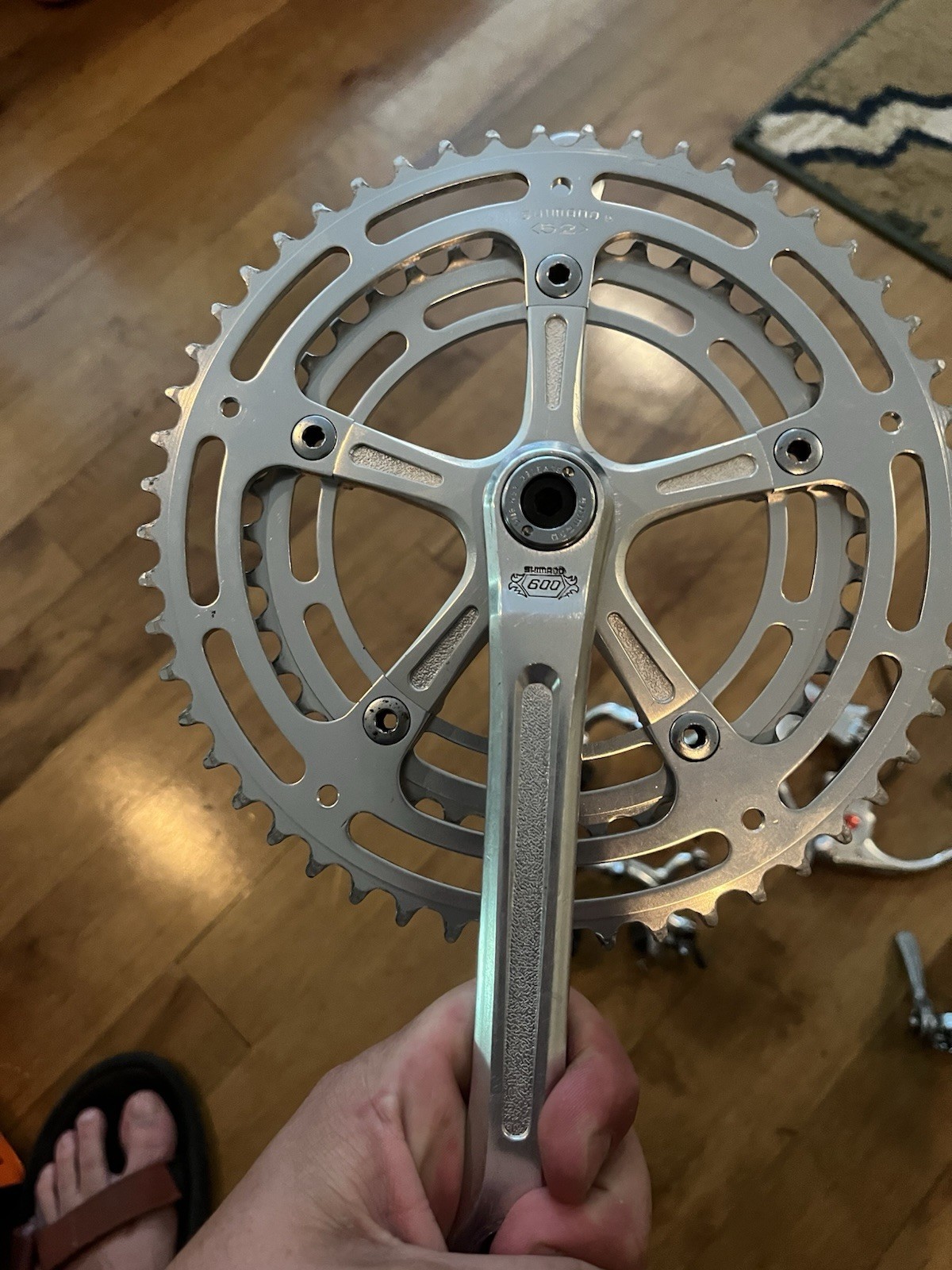 Shimano 600 Arabesque Vintage Groupset Minus Rear Derailleur Good Condition