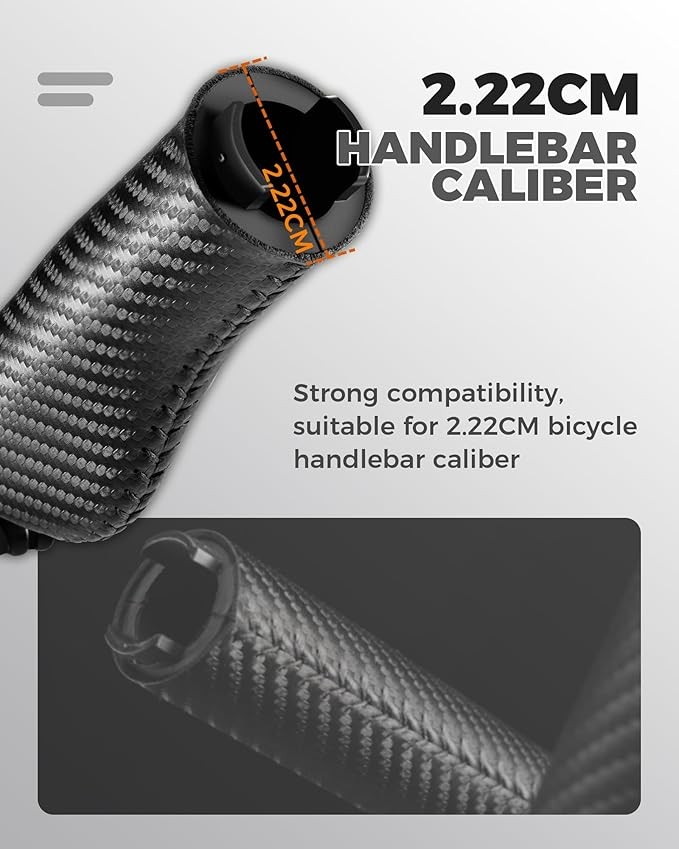 ROCKBROS Bike Handlebar Grips Ergonomic Double Lock-on Non-Slip Cushioned Grips