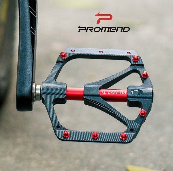 Aluminum Titanum axle Road MTB Mountain Bike Bicycle Pedal 3 Bearing Flat Pedals