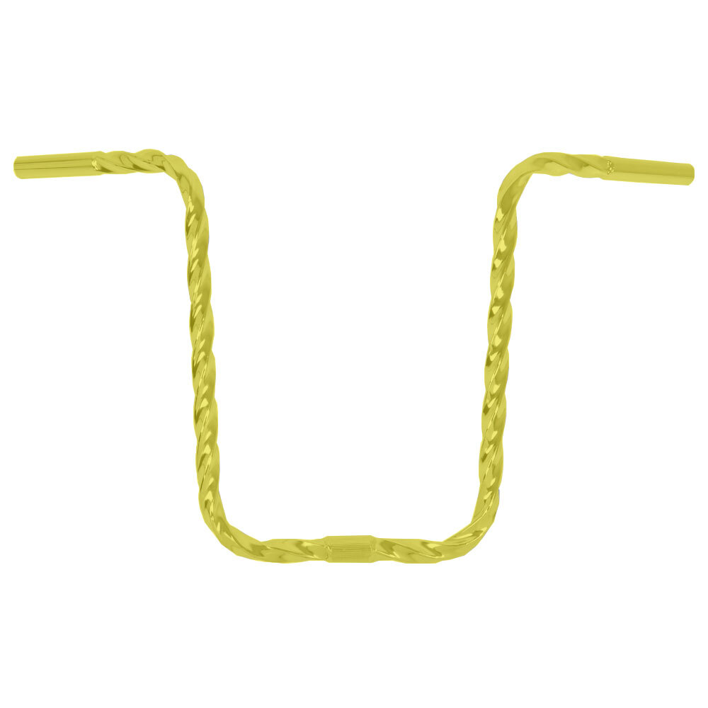 OG LOWRIDER CLASSIC 15″ RISE ALL SQUARE TWISTED HANDLEBAR 25.4MM GOLD