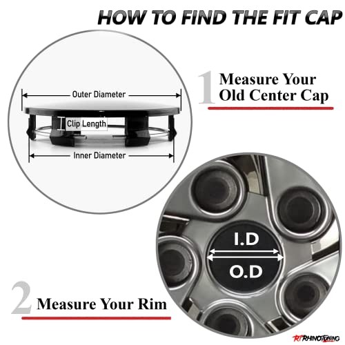 65mm (2.56in) / 62mm (2.44in) Wheel Hub Center OD: 2.56 in, ID: 2.44 in Black