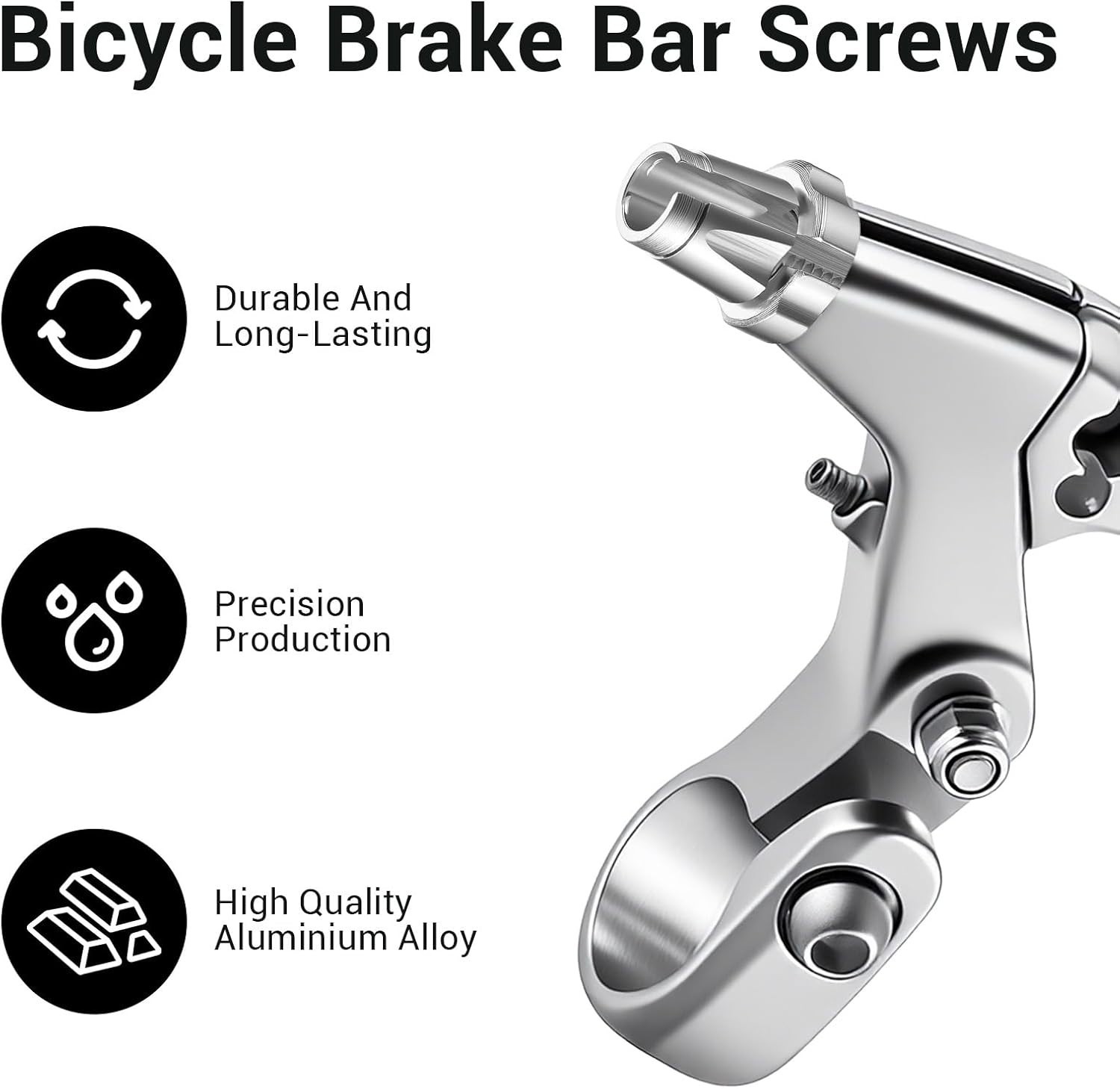 M7 Bike Brake Cable Handle Lever Adjusting Screws, 4 Pack 7mm Bike Brake Adjuste