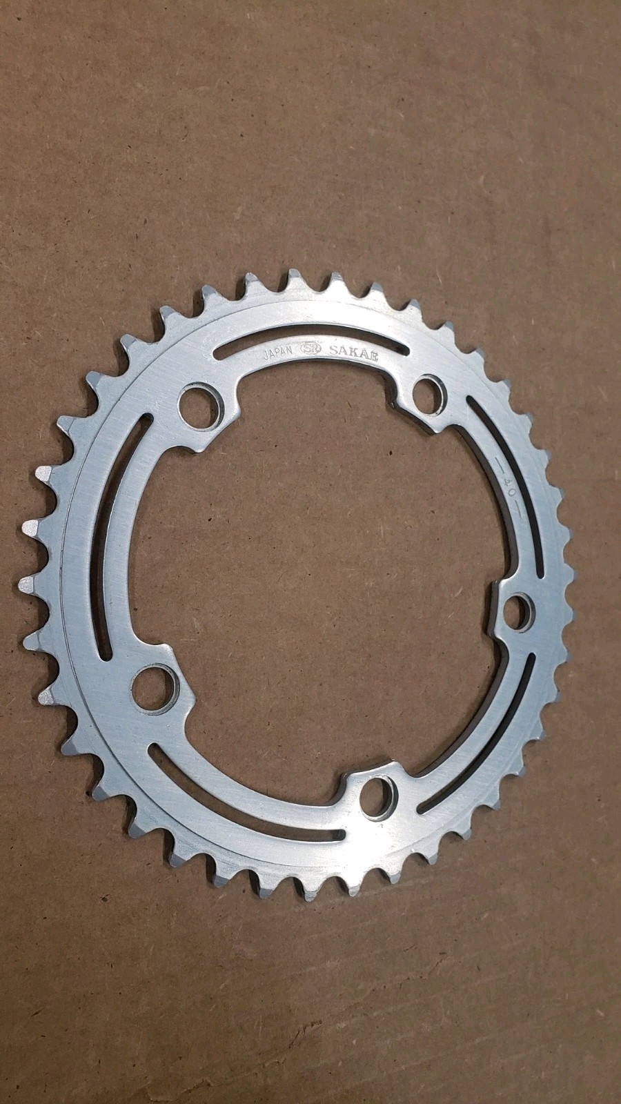 SR Sakae 40T Chainring 118 BCD Vintage Retro Made In Japan Silver NOS