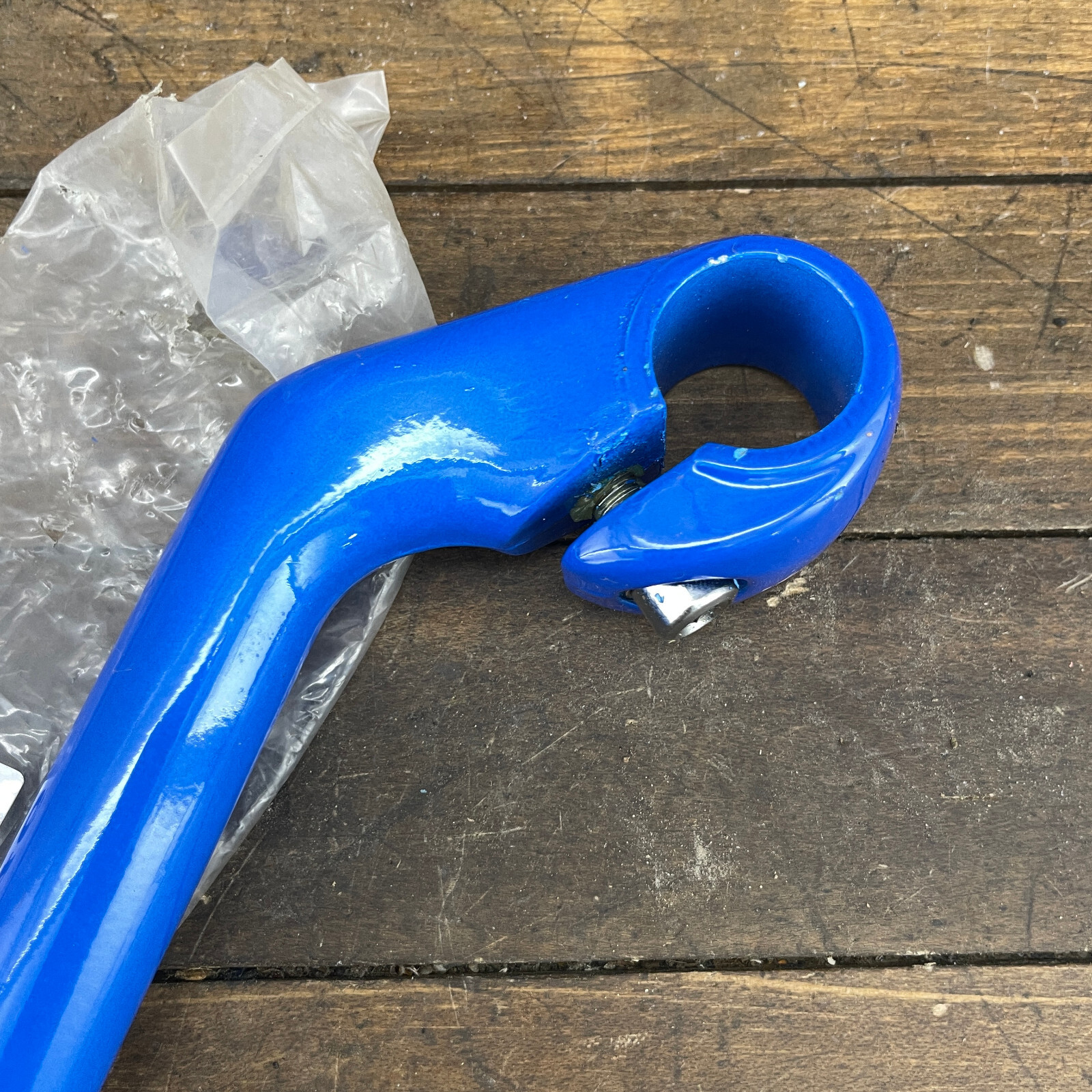 Vintage Riser Stem Blue 80 mm Reach 25.4 mm Gravel Grinder Cafe 22.2 ATB MTB A3