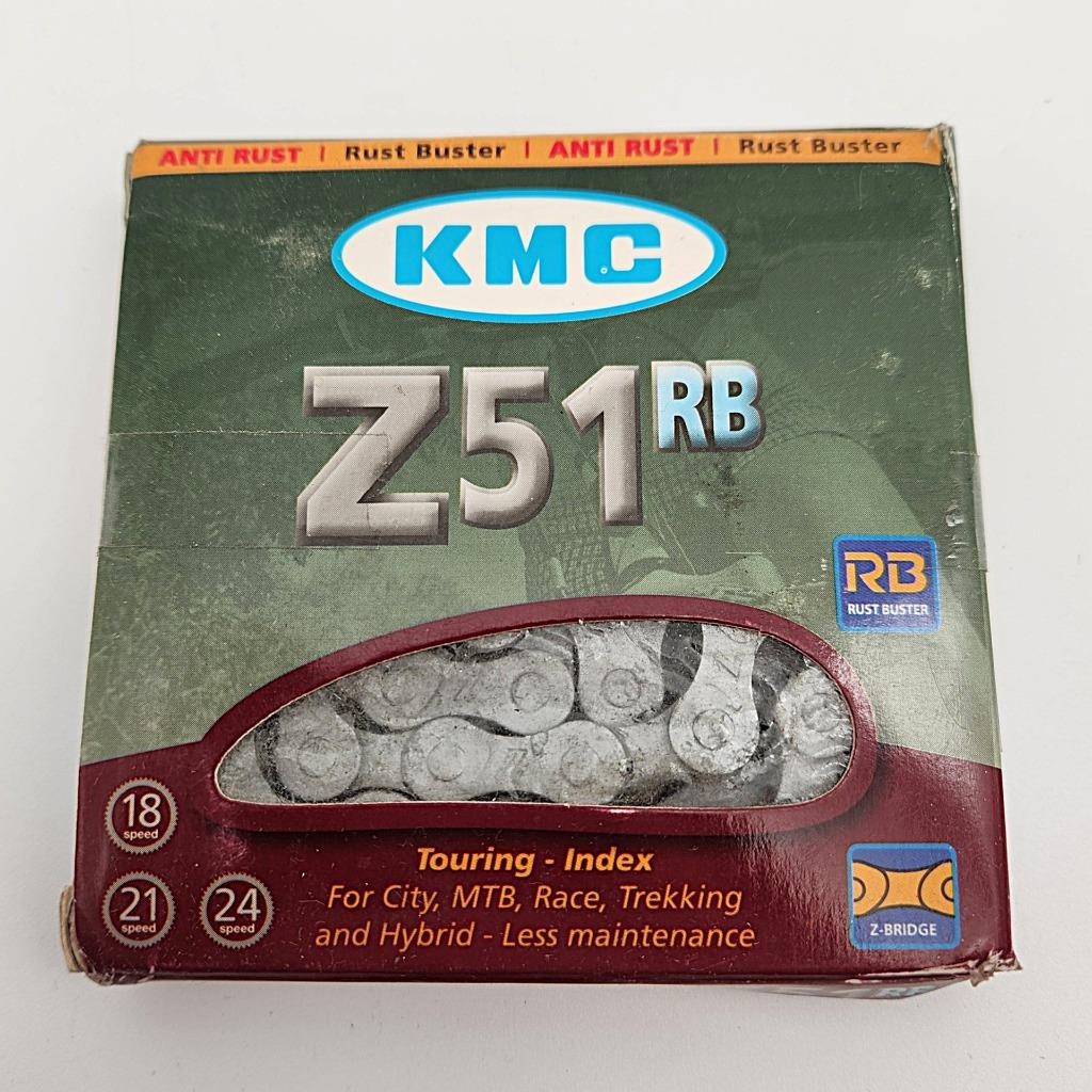 KMC Z51RB Rust Buster 5/6/7/8-Speed 3/32″ Bicycle Chain for Shimano SRAM NOS