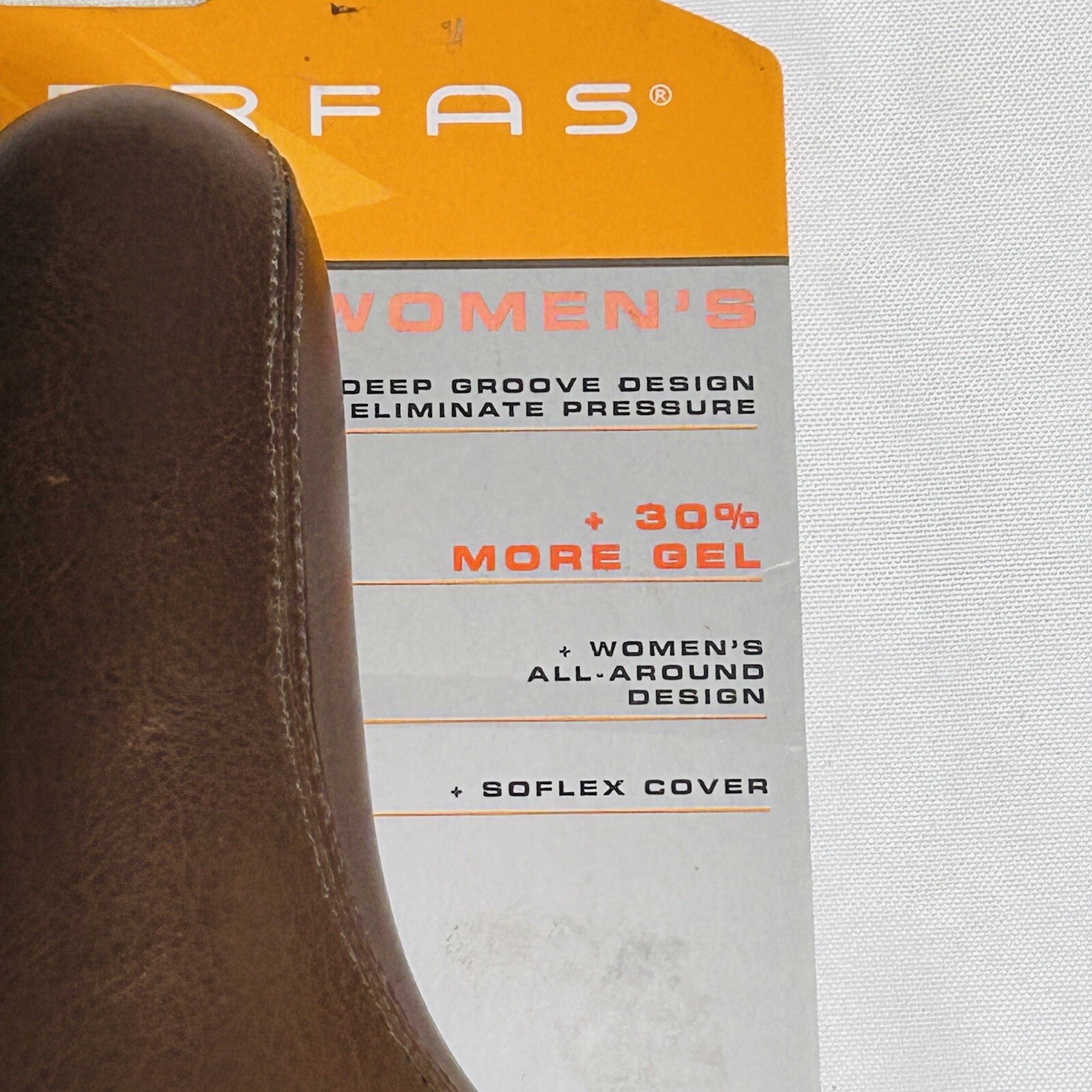Serfas Women’s Gel Bike Seat E-Gel LSD-100 Brown 10.8″X7.6″