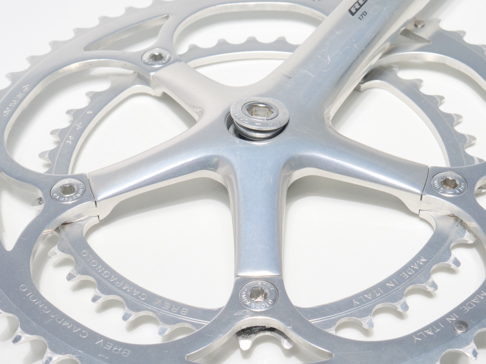 Campagnolo Record Crankset 53/39t 170mm 2×10 Speed Square Taper 135 BCD Silver
