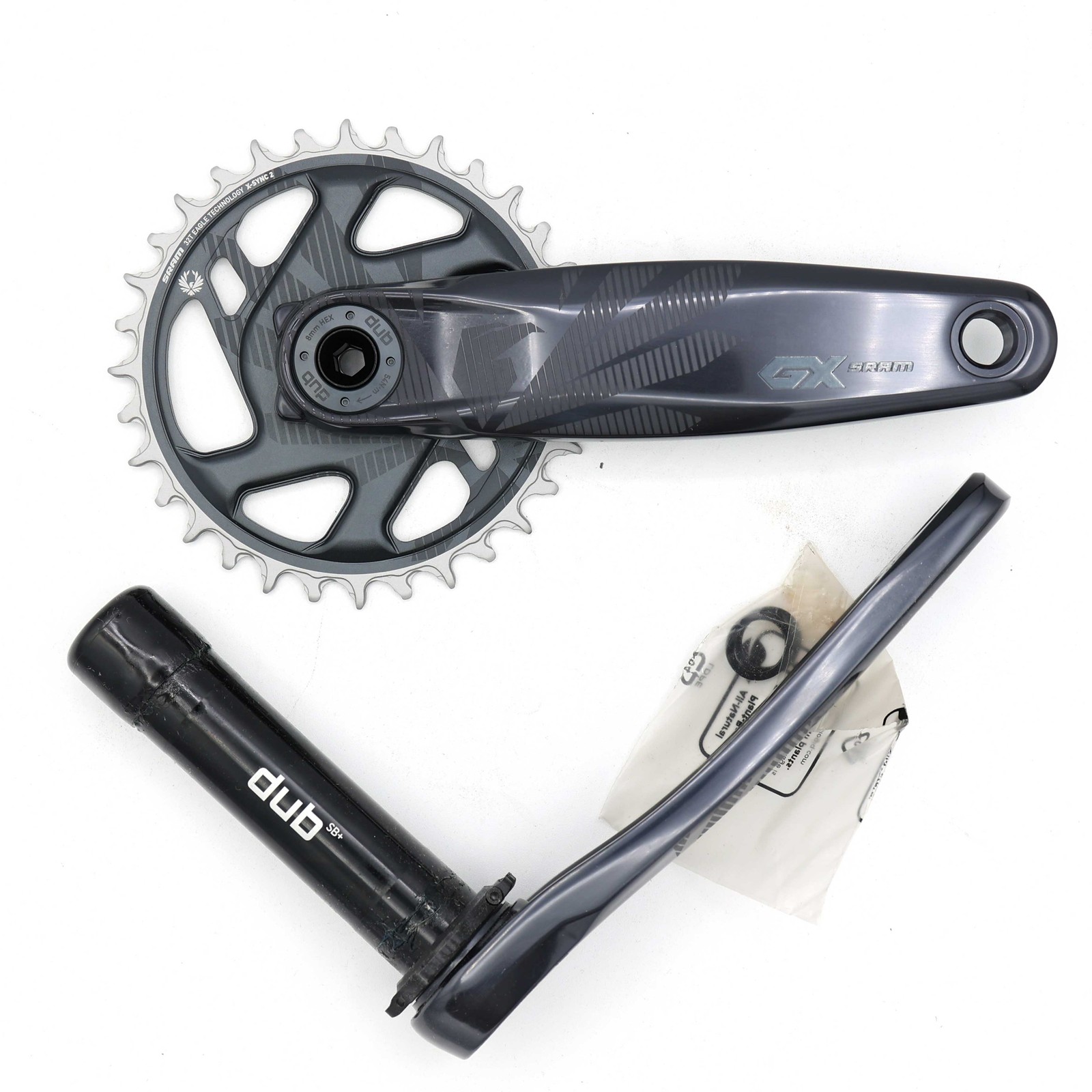 SRAM GX Eagle DUB Crankset 170mm 32T Super Boost Plus 157 Lunar